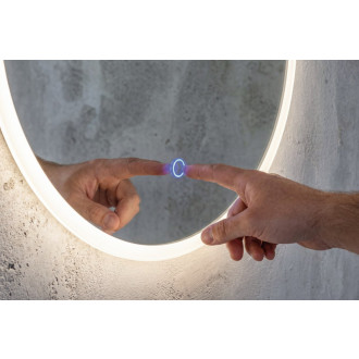 URSA okrúhle zrkadlo s LED osvetlením ø 70cm, dotykový senzor, stmievateľné