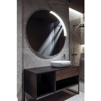 MOON LED svietidlo 6,5 W, 230V, 431x12x22mm, R300mm, chróm