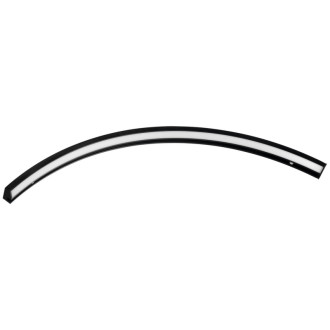 MOON LED svietidlo 6,5 W, 230V, 431x12x22mm, R300mm, čierna mat