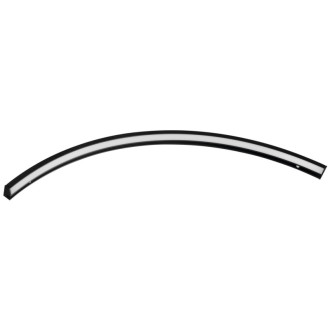 MOON LED svietidlo 7,5 W, 230V, 502x12x22mm, R350mm, čierna mat