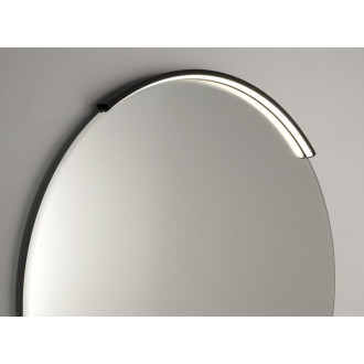 MOON LED svietidlo 7,5 W, 230V, 502x12x22mm, R350mm, čierna mat
