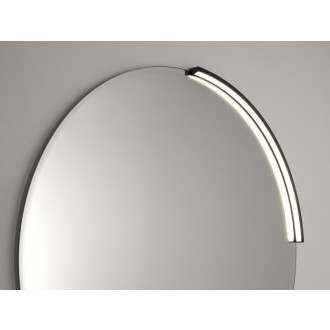 MOON LED svietidlo 7,5 W, 230V, 502x12x22mm, R350mm, čierna mat