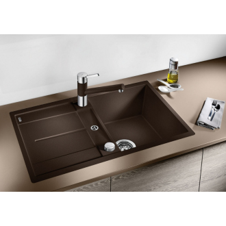 Blanco METRA 45 SF 519083 drez s odkvapom, obojstranný biela drez do roviny