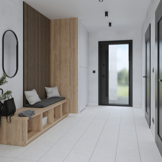 Dlažba Fineza Breccia biela 30x30 cm mat BRECCIA30WH