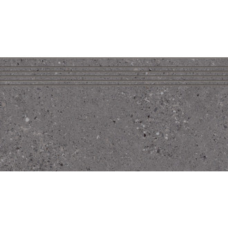 Schodovka Fineza Breccia tmavo šedá 30x60 cm mat SCBRECCIA36DGR