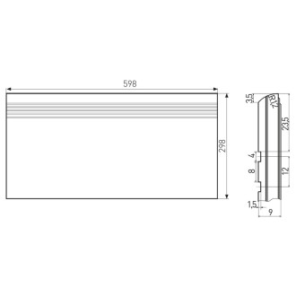 Schodovka Fineza Breccia tmavo šedá 30x60 cm mat SCBRECCIA36DGR