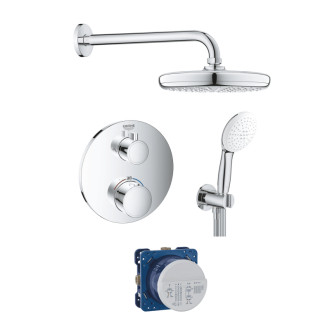Sprchový systém Grohe s termostatickou baterií chrom GBAL7