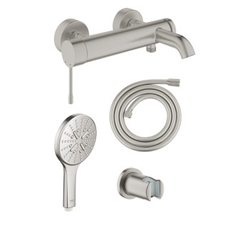 Vaňová batéria Grohe so sprchovým setom 150 mm supersteel GBAL11