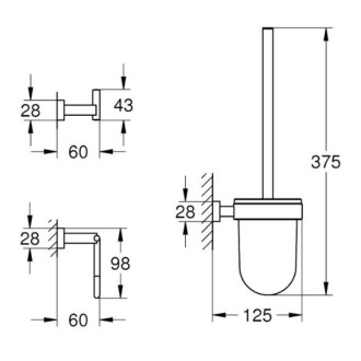 Doplňky Grohe Essentials Cube chrom 40757001