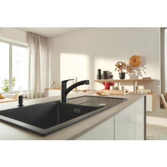 Dávkovač mýdla Grohe Contemporary černá mat 1021652430