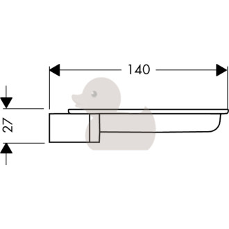 Mýdlenka Hansgrohe Unica´S transparent 28684000