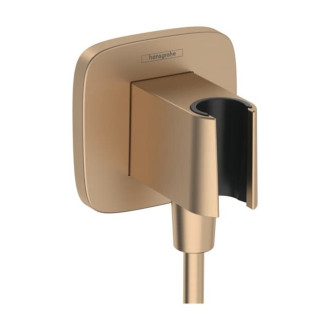Podomítkový vývod Hansgrohe FixFit Q se zpětným ventilem kartáčovaný bronz 26887140