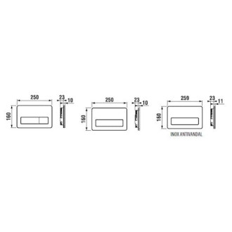 JIKA tlačítko PL3 dual flush bílé - H8936620000001