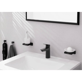 Mýdlenka Hansgrohe AddStoris s držákem matná černá 41746670