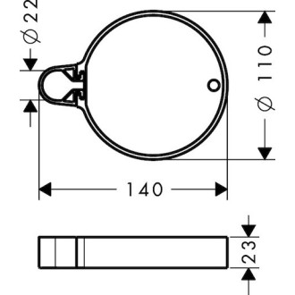 Mýdlenka Hansgrohe Unica´C chrom 28678000