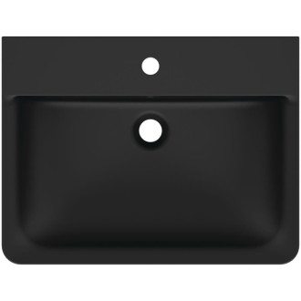 Umyvadlo Ideal Standard Connect Air 60x46 cm černá otvor pro baterii uprostřed E0298V3