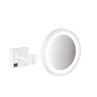 Kosmetické zrcátko Hansgrohe AddStoris sklopné matná bílá 41790700