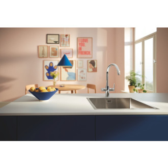 Dřezová baterie Grohe GROHE Blue Pure 2022 s filtrem chrom 30594000