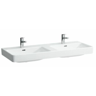 Dvojumývadlo Laufen Pro S 120x46 cm dva otvory pre batériu H8149660001041