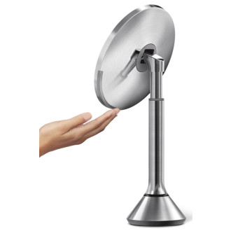 Kosmetické zrcátko Simplehuman Dual Touch kartáčovaná nerez ocel SHST3052