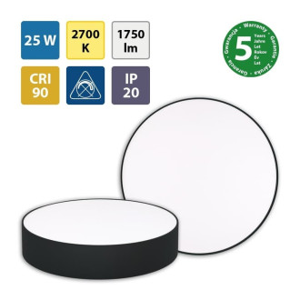 LED svítidlo Mold R25, 25W, 2700K, černáML416060330