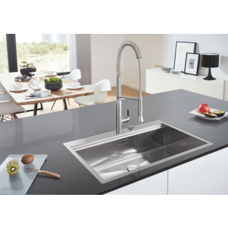 Dřezová baterie Grohe K7 s výpustí supersteel 32950DC0
