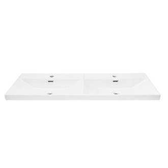 Nábytkové dvojumyvadlo SAT B-Way 121x46 cm dva otvory pro baterii SATBW212046