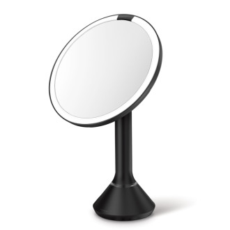 Kosmetické zrcátko Simplehuman Sensor Touch DUAL LED osvětlení černá ocel SHST3064