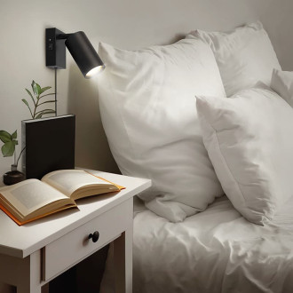 Nástěnná lampa Solight černá WO3002-B