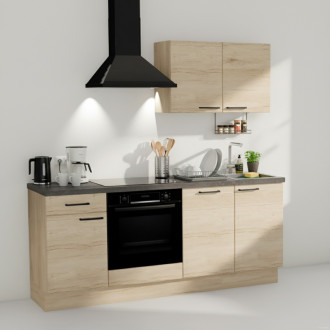 Kuchyňská linka Naturel 195x60x91 cm  dub San Remo pravá