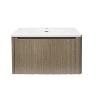 Koupelnová skříňka s umyvadlem Naturel Austen 79x47,5x45 cm clear brown mat AUSTEN80CB