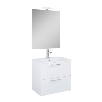 Koupelnová sestava s umyvadlem Ceramia Lea 61,5x55x41,7 cm bílá LEASET60B