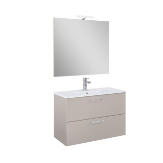Koupelnová sestava s umyvadlem Ceramia Lea 81,4x55x41,7 cm kašmír LEASET80C