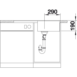 Blanco METRA 5 SF 519098 drez s odkvapom, obojstranný aluminium drez do roviny