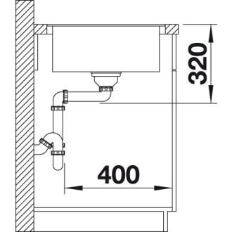 Blanco METRA 5 SF 519098 drez s odkvapom, obojstranný aluminium drez do roviny