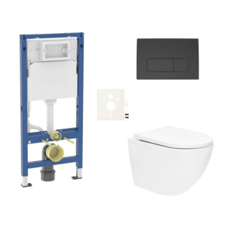 Závesný WC set do ľahkých stien / predstenová SAT SIKOGESTOR67D50BL2