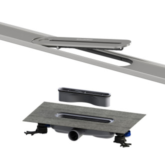 Sprchový žlab Kaldewei Flowline Zero 90 cm nerez nerezová ocel 940000010930+687744810000