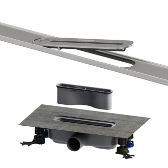 Sprchový žlab Kaldewei Flowline Zero 90 cm nerez nerezová ocel 940000010930+687744800000
