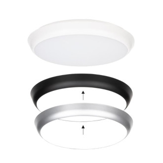 LED přisazené svítidlo Calvia 30, 30/24/18W, 3000/4000/6000K, bílé/stříbrné/černé MCLED ML-411.012.42.0