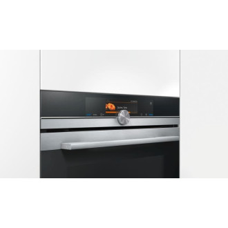 Siemens iQ700, Vstavaná kompaktná kombinovaná parná rúra, 60 x 45 cm, Nerez, CS658GRS7