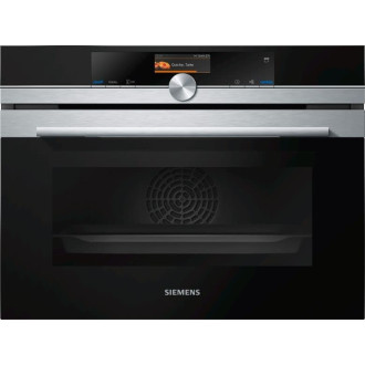 Siemens iQ700, Vstavaná kompaktná kombinovaná parná rúra, 60 x 45 cm, Nerez, CS636GBS2