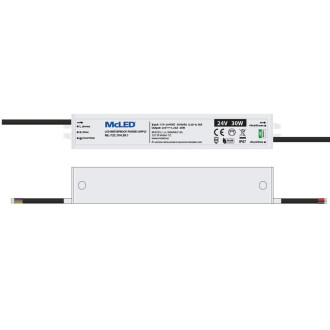 McLED LED pásik - sada 5 m + Prijímač Nano IP67, 240 LED/m, UWW, 6 W/m, DC 24 V, 380 lm/m, CRI90, IP67, 10 mm, vodič 3 m ML-126.036.90.S05002