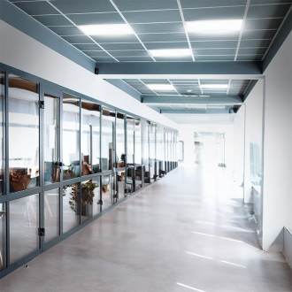 LED svetelný panel Solight čierna WO25-W