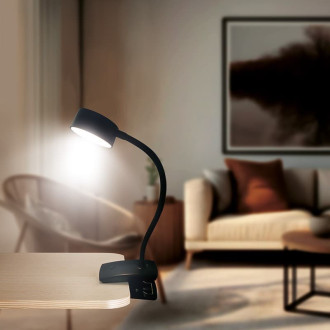 LED stolná lampa Solight čierna WO3001-B