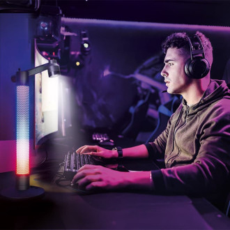 LED stolná lampa Solight čierna WO67