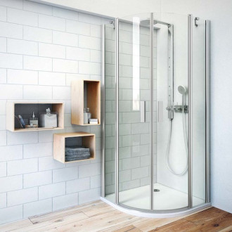 Sprchovací kút štvrťkruh 100x100 cm Roth Tower Line 723-1000000-01-02