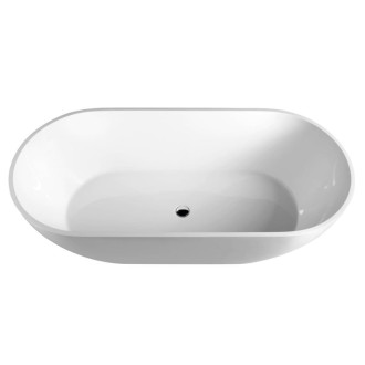 Voľne stojaca vaňa Polysan Reduta 171x81 cm liaty mramor ľavá aj pravá 71842