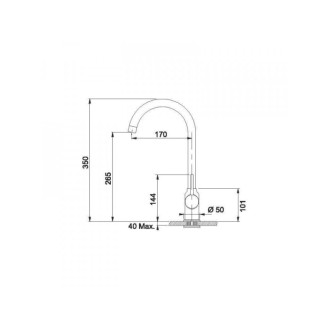 Set drezu Franke Orion OID 611-62 a batéria FP 9400, čierna SETT29C