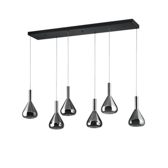 LED závesné osvetlenie Cinque Cipera čierna 345010632