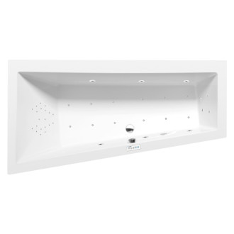 Masážna vaňa Polysan Andra 160x90 cm Highline Hydro-Air akrylát ľavá 81521.6010